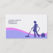 Vorlage für Housekeeper & Maid Business Card Visitenkarte (Rückseite)