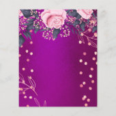 Vorlage für Hübsche Girl-Events oder Geschäftsproj Flyer (Hinten)