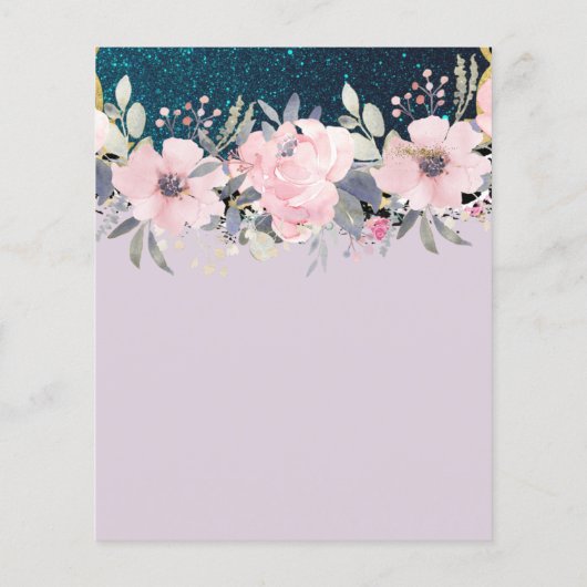 Vorlage für Hübsche Girl-Events oder Geschäftsproj Flyer (Hinten)