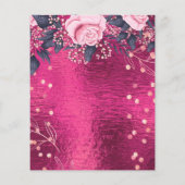 Vorlage für Hübsche Girl-Events oder Geschäftsproj Flyer (Hinten)