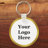 Vorlage für Ihr Business Gold und Weiß-Logo Schlüsselanhänger (Rückseite)