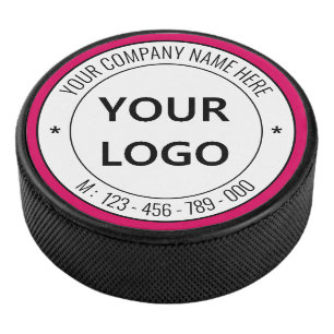 Vorlage für Ihr Firmenlogo Benutzerdefinierter Tex Eishockey Puck