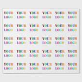 Vorlage für Ihr Firmenlogo Geschenkpapier (Flach)