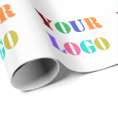 Vorlage für Ihr Firmenlogo Geschenkpapier (Rolleneckpunkt)