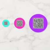 Vorlage für Ihr Firmenlogo und QR-Code Konfetti (Rückseiten)