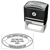 Vorlage für Ihre E-Mail-Adresse Oval Self-Inking-B Permastempel (Beispiel)