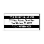 Vorlage für Ihre eigene Designadresse Kautschuk-Br Gummistempel (Prägung)