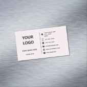 Vorlage für Ihre Logo-Adresse Info Geschäftskarte Magnetische Visitenkarte (Beispiel)