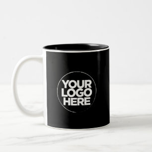 Vorlage für Ihre Logo-Sonderfarben Schwarze Tasse