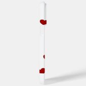 Vorlage für Ihren Namen Rot und Weiß Liebe Herz Case-Mate iPhone Hülle (Rückseite / Rechts)