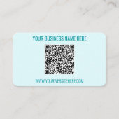 Vorlage für Ihren QR-Code für benutzerdefinierte T Visitenkarte (Vorderseite)