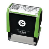 Vorlage für individuelle Name-Adresse QR-Code-Brie Permastempel (Produkt)