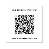 Vorlage für individuelle Name-Website QR-Code-Brie Permastempel (Design)