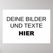 Vorlage für individuelle Poster (Vorne)