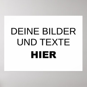 Vorlage für individuelle Poster