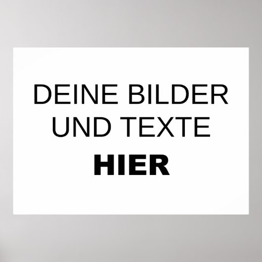 Vorlage für individuelle Poster (Vorne)