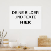 Vorlage für individuelle Poster (Küche)