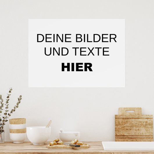 Vorlage für individuelle Poster (Küche)