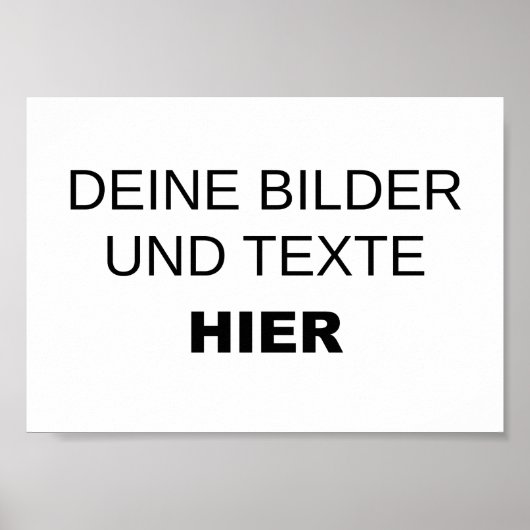 Vorlage für individuelle Poster (Vorne)