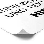 Vorlage für individuelle Poster (Ecke)