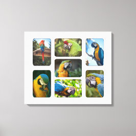 Vorlage für Instagram-Erinnerungen mit 7 Fotos Leinwanddruck