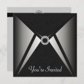 Vorlage für jeden Anlaß Schwarzes elegantes Party (Vorne/Hinten)
