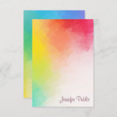 Vorlage für Kalligrafie-Monogramm-Regenbogenfarben (Vorne/Hinten)