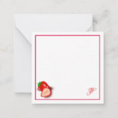 Vorlage für Kalligrafie-Skriptmonogramm-Erdbeere (Rückseite)