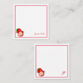 Vorlage für Kalligrafie-Skriptmonogramm-Erdbeere (Vorne/Hinten)