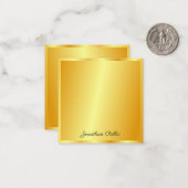 Vorlage für kalligrafische Skriptnamen Trendy Gold (Vorderseite/Rückseite Beispiel)