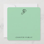 Vorlage für kalligraphische Monogramm-Eleganfarben (Rückseite)