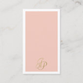 Vorlage für kalligraphische Monogramme Eleganfarbe Visitenkarte (Vorderseite)