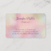 Vorlage für kalligraphische Skripte Elegante Moder Visitenkarte (Rückseite)