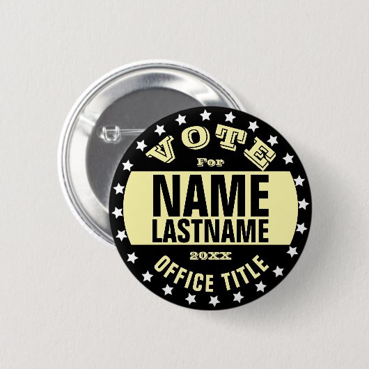 Vorlage für Kampagnen-Design Button (Vorne & Hinten)