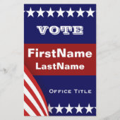 Vorlage für Kampagnen-Flyer Flyer (Hinten)