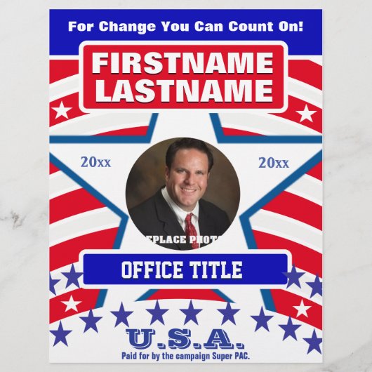 Vorlage für Kampagnen-Flyer Flyer (Hinten)