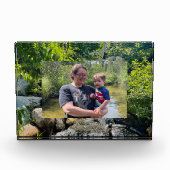 Vorlage für kaskadierende Waldwasserfallbäume Fotoblock (Vorderseite)