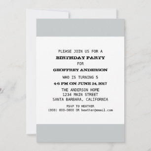 Vorlage für Kid Birthday