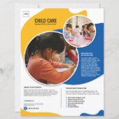 Vorlage für Kinderbetreuungsflyer (Vorderseite)
