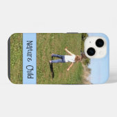 Vorlage für Kinderfotos der Eltern iPhone Hülle (Rückseite (Horizontal))