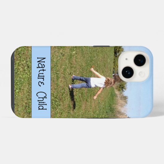 Vorlage für Kinderfotos der Eltern iPhone Hülle (Rückseite (Horizontal))