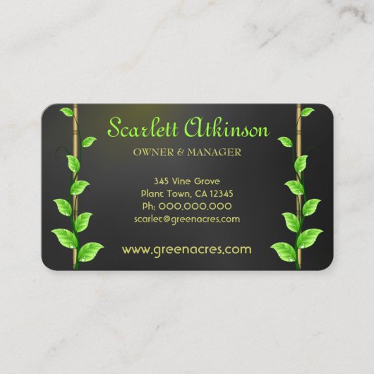 Vorlage für Kinderzimmer-Visitenkarten mit schwarz Visitenkarte (Vorderseite)