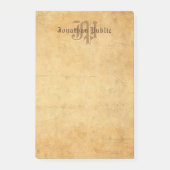 Vorlage für klassische handgeschriebene Monogramme Post-it Klebezettel (Vorderseite)