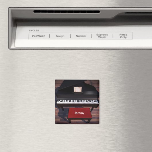 Vorlage für Klavier und Roten Klavier Magnet (In Situ (Geschirrspüler))