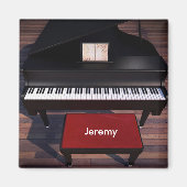 Vorlage für Klavier und Roten Klavier Magnet (Vorne)