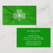 Vorlage für Kleeblatt-Visitenkarten Visitenkarte (Vorne/Hinten)