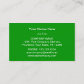 Vorlage für Kleeblatt-Visitenkarten Visitenkarte (Rückseite)