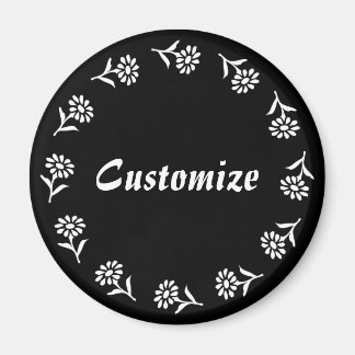 Vorlage für kleine Blume - B&W - v2 Magnet