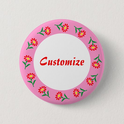 Vorlage für kleine Blume Button (Vorderseite)