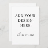 Vorlage für kleine Einladungen (4.5 x 6.25) (Vorne/Hinten)